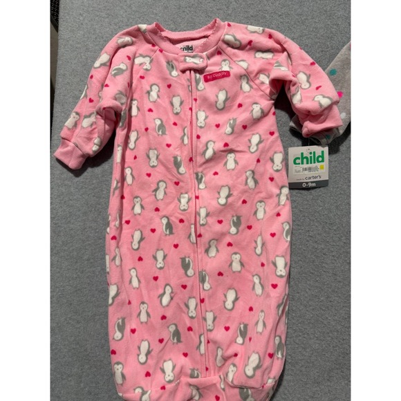 Baby Girl Clothes Newborn-6 Months 7 PC Lot Bodysuits Sleepers Garanimals+ New! - Picture 6 of 10